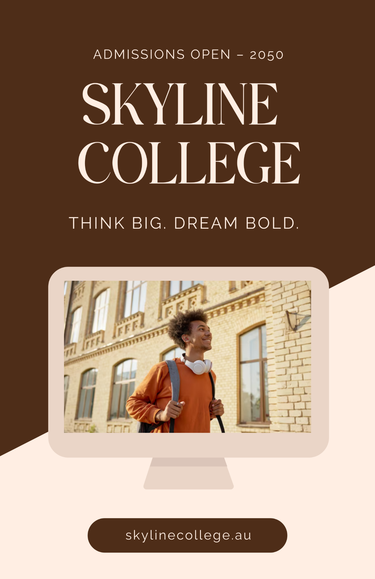 Free Cool College Poster Template