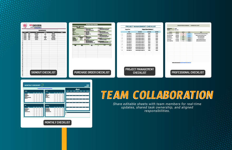 All-in-One Checklists Template Bundle