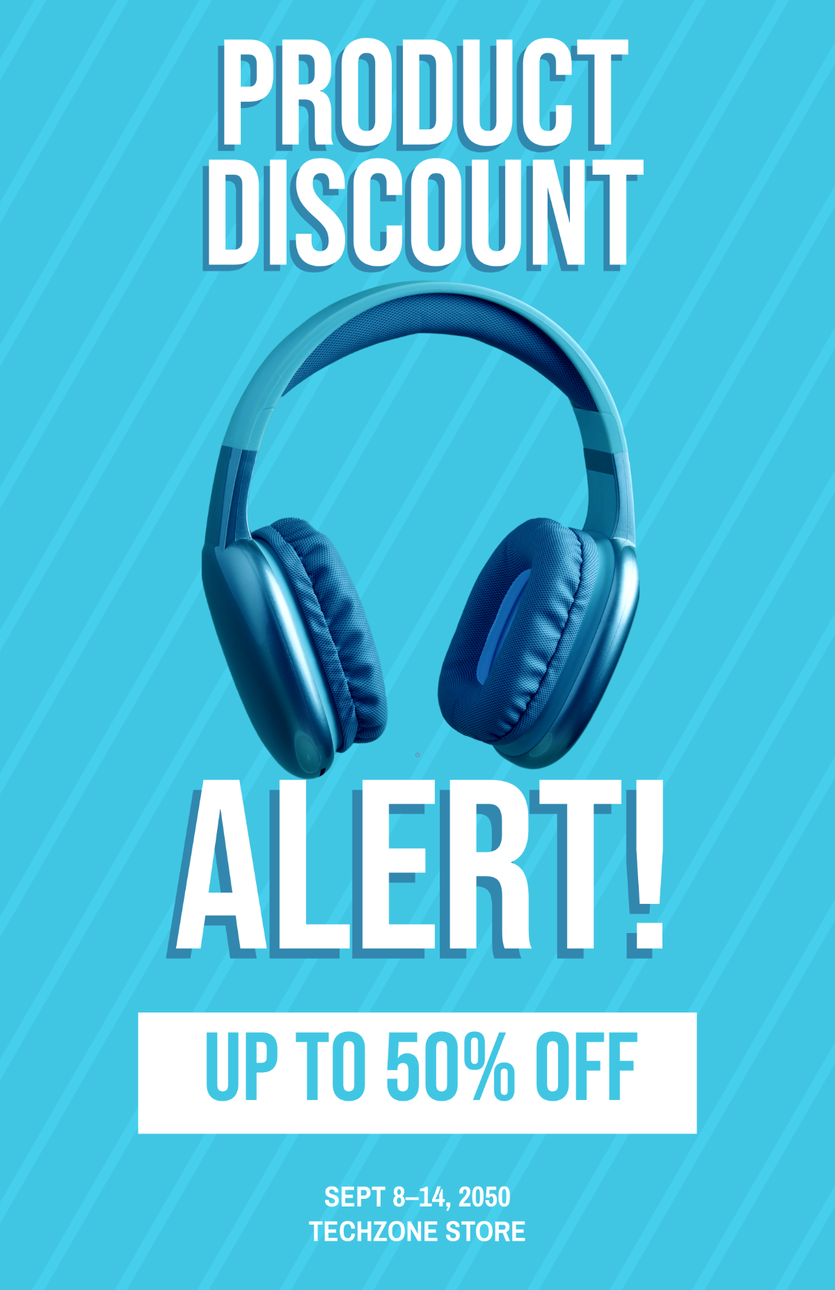 Free Product Discount Poster Template