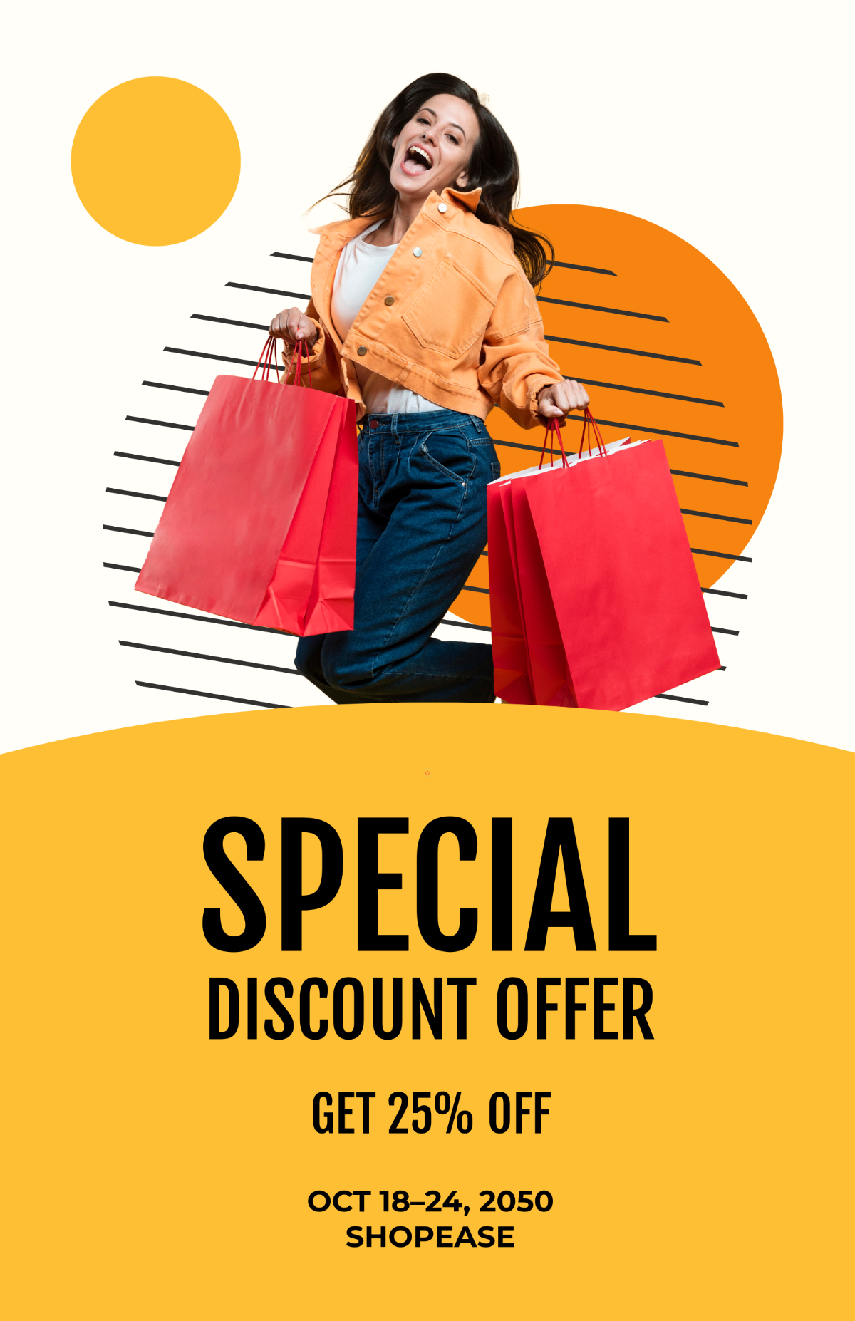 Free Special Discount Poster Template to Edit Online