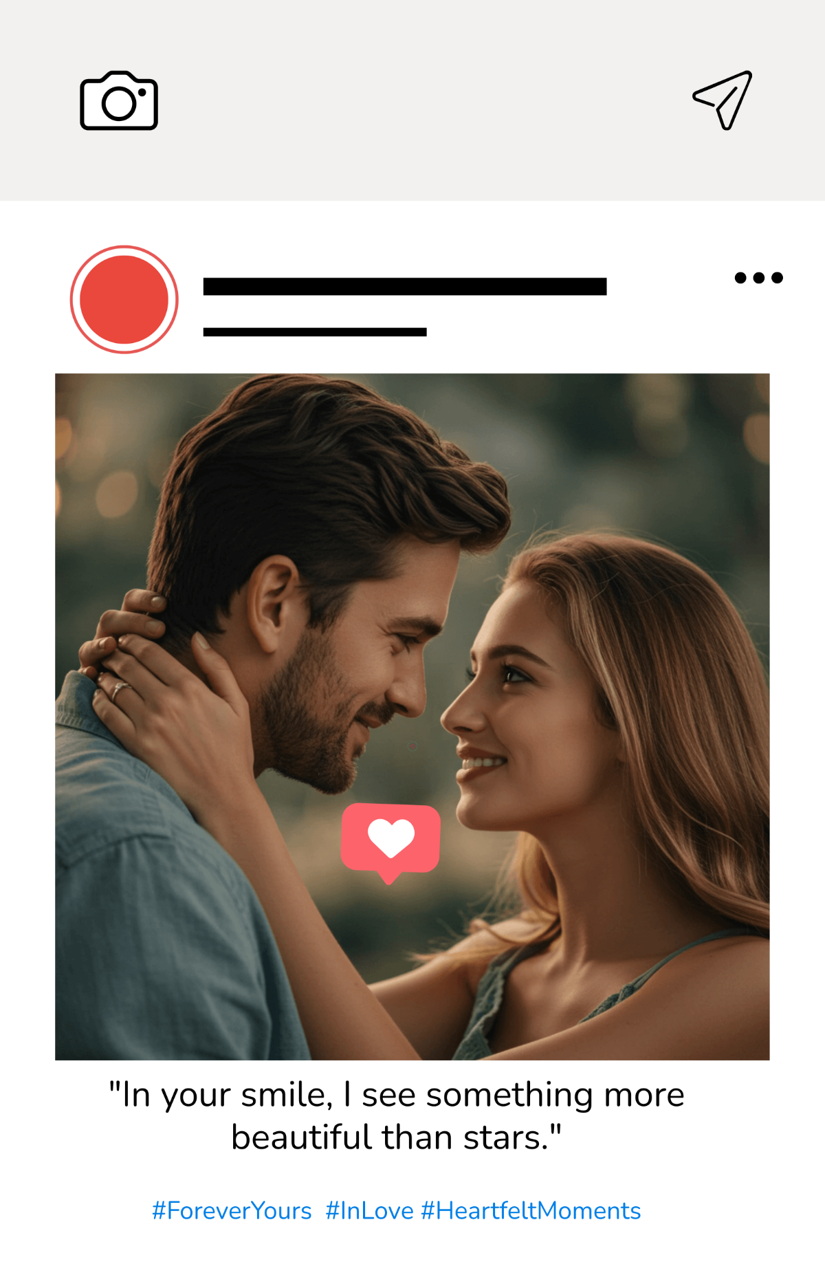 Free Instagram Love Quote Poster Template