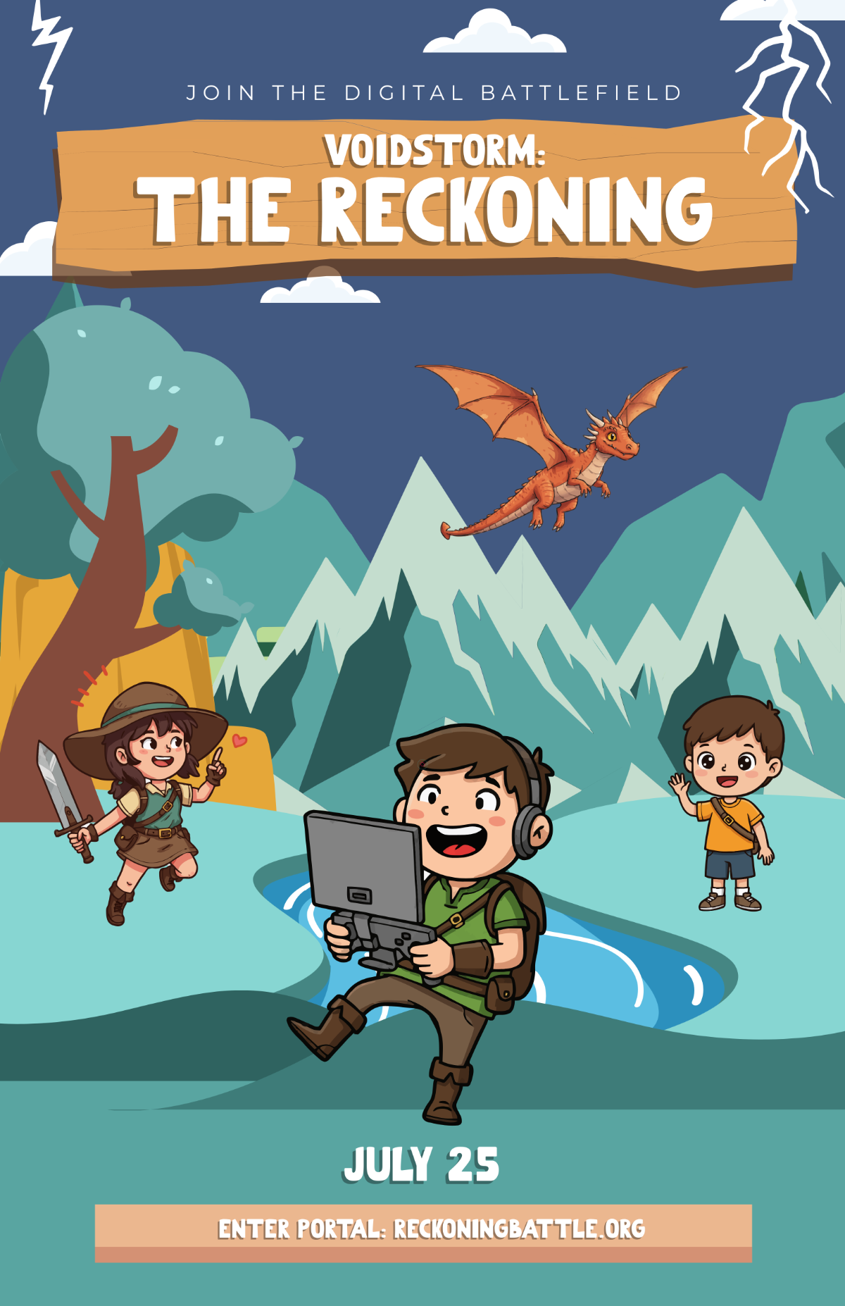 Free Adventure Gaming Poster Template to Edit Online