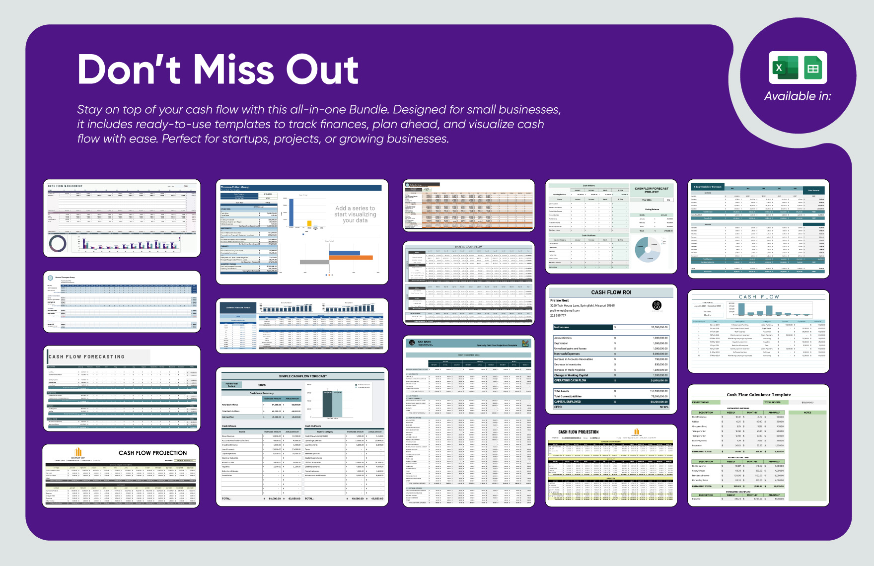 20+ Best Cash Flow Template Bundle for Small Business