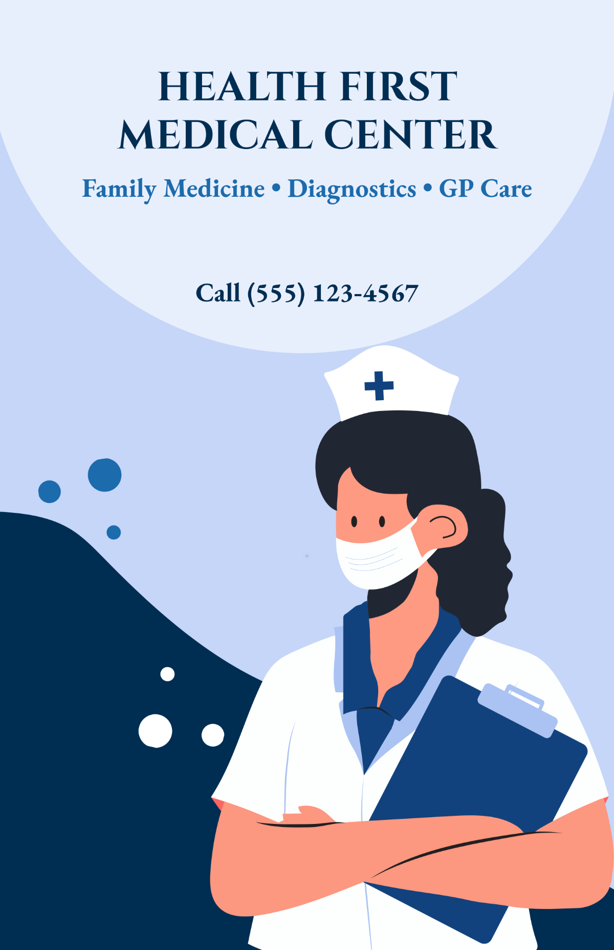Free Medical Center Clinic Poster Template to Edit Online