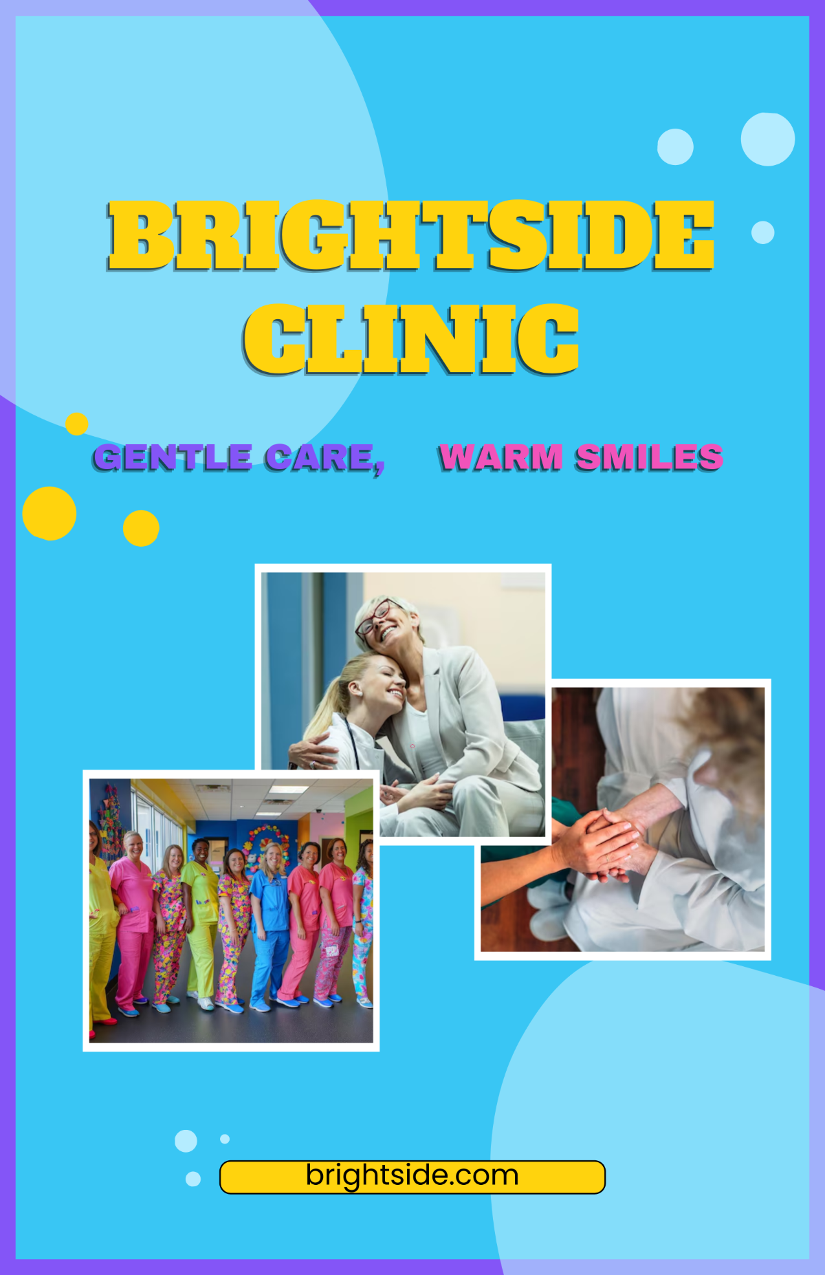 Free Colorful Clinic Images Poster Template to Edit Online