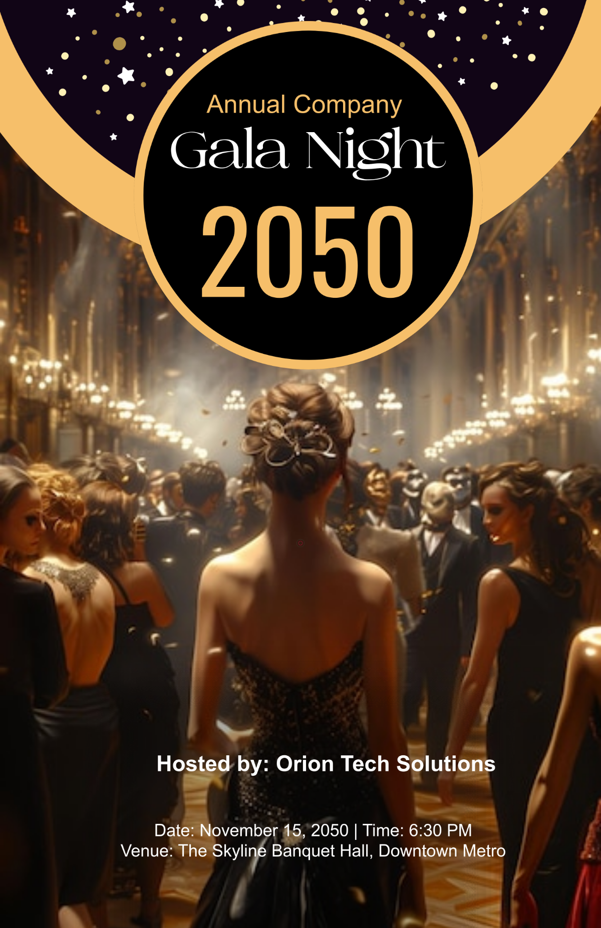 Free Company Gala Night Poster Template to Edit Online