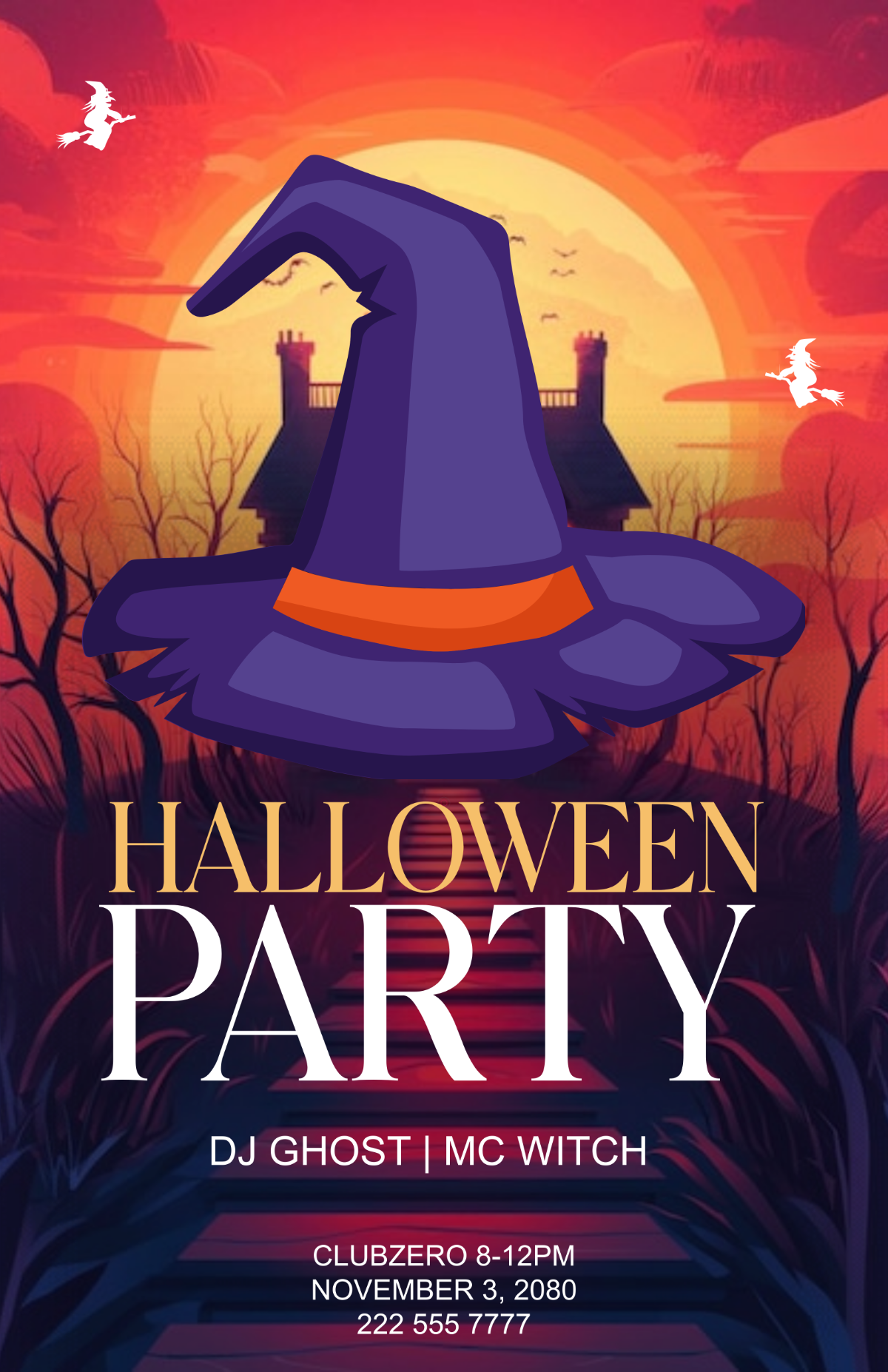 Free Halloween Party Poster Template to Edit Online