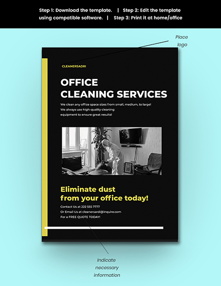 Office Cleaning Services Poster Snippet