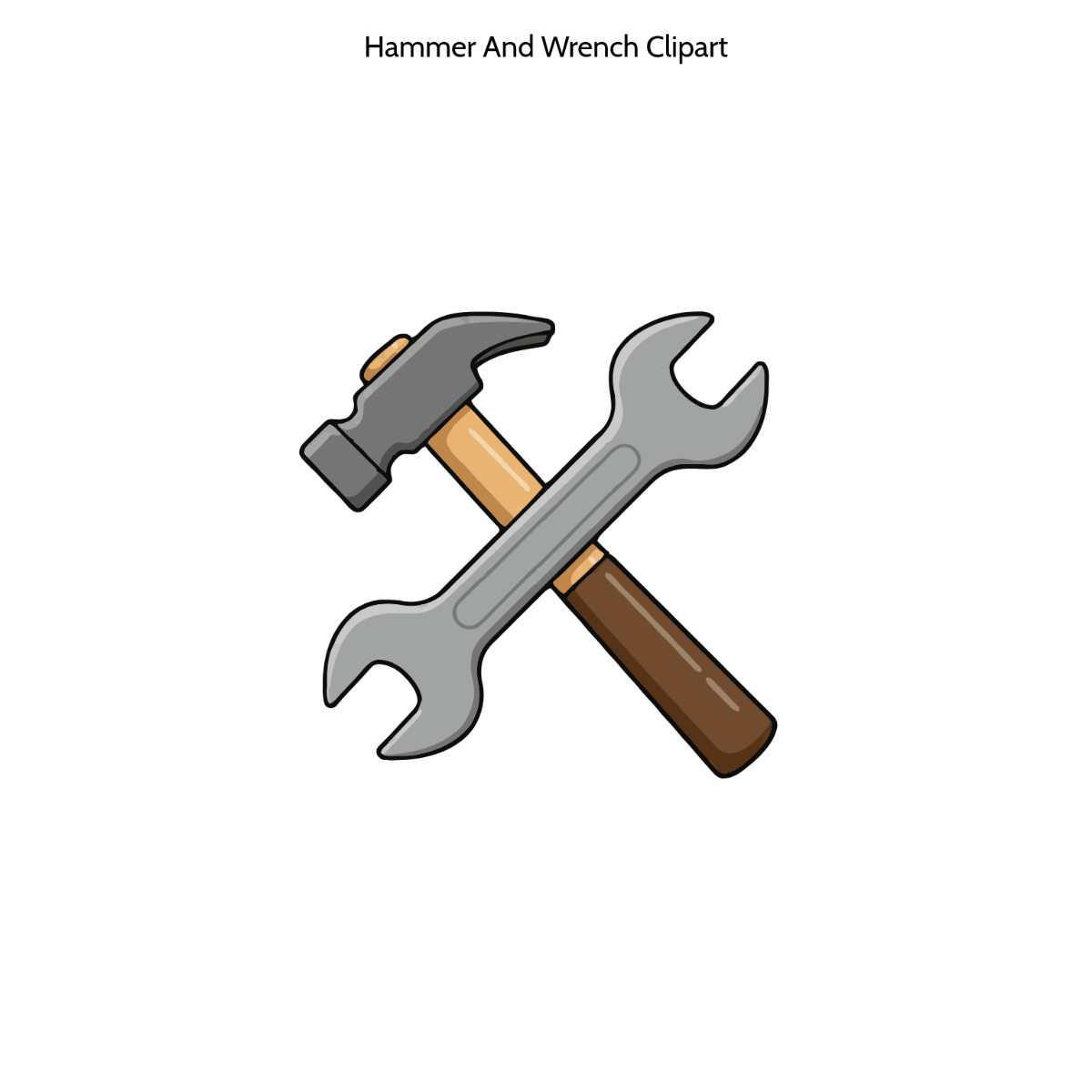 Free Hammer and Wrench Clipart to Edit Online
