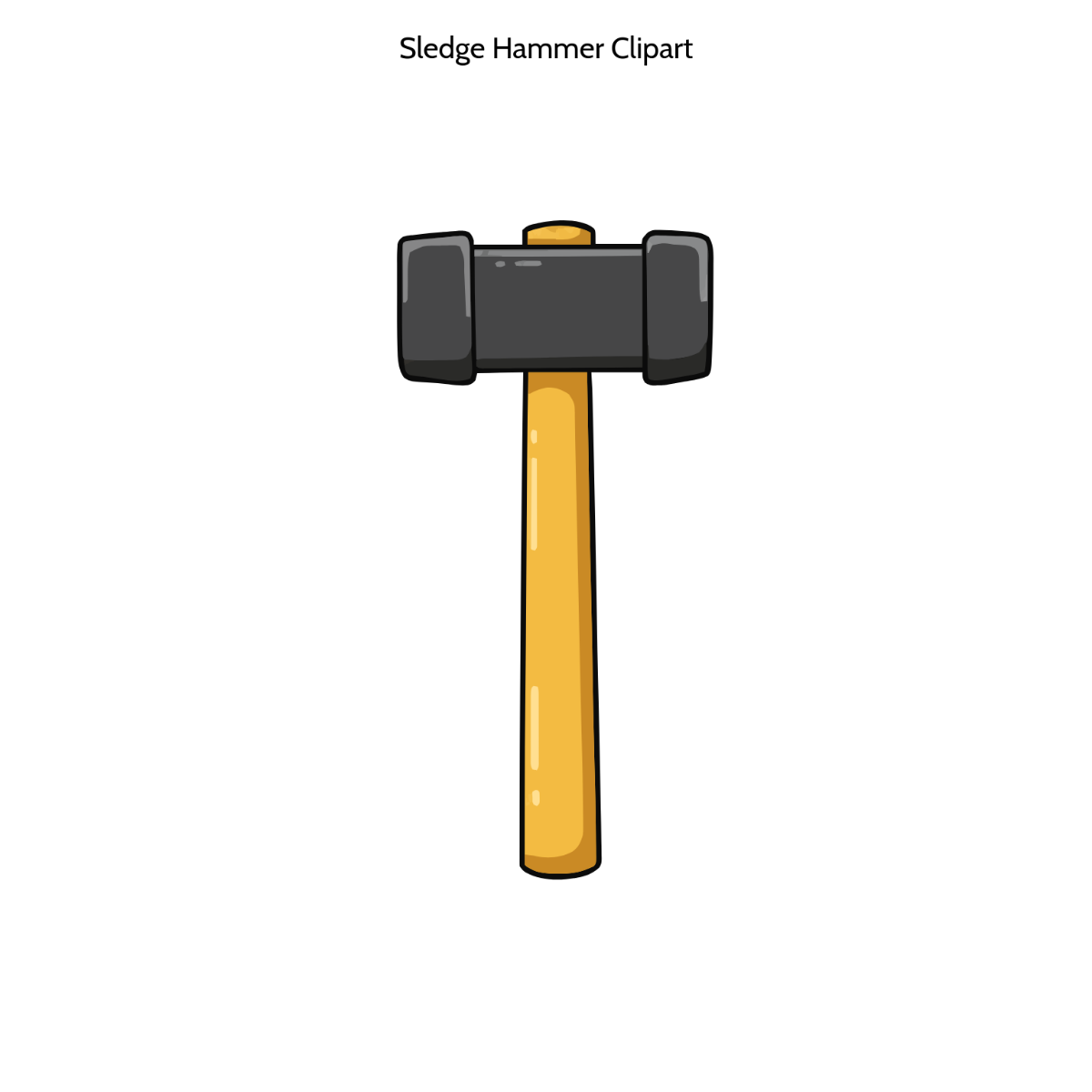 Free Sledge Hammer Clipart to Edit Online