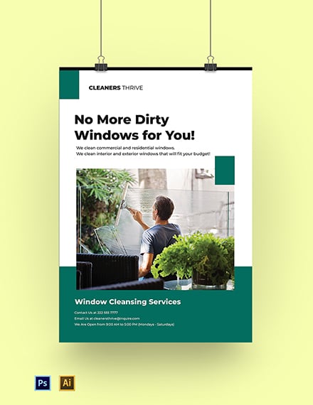Window Cleaning Services Poster