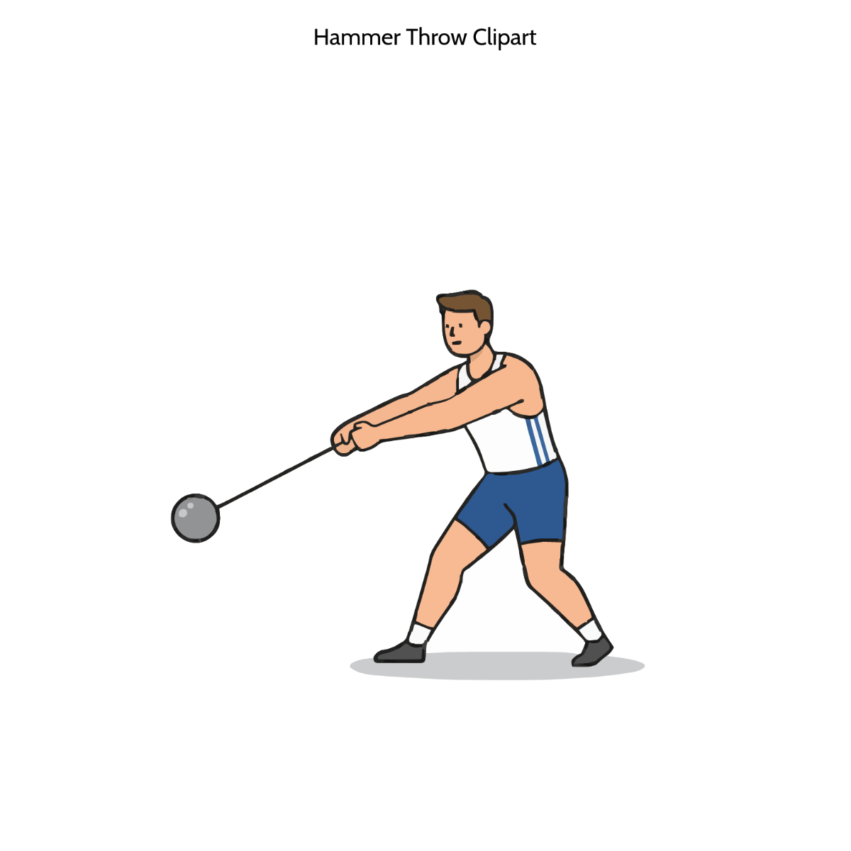 Free Hammer Throw Clipart to Edit Online