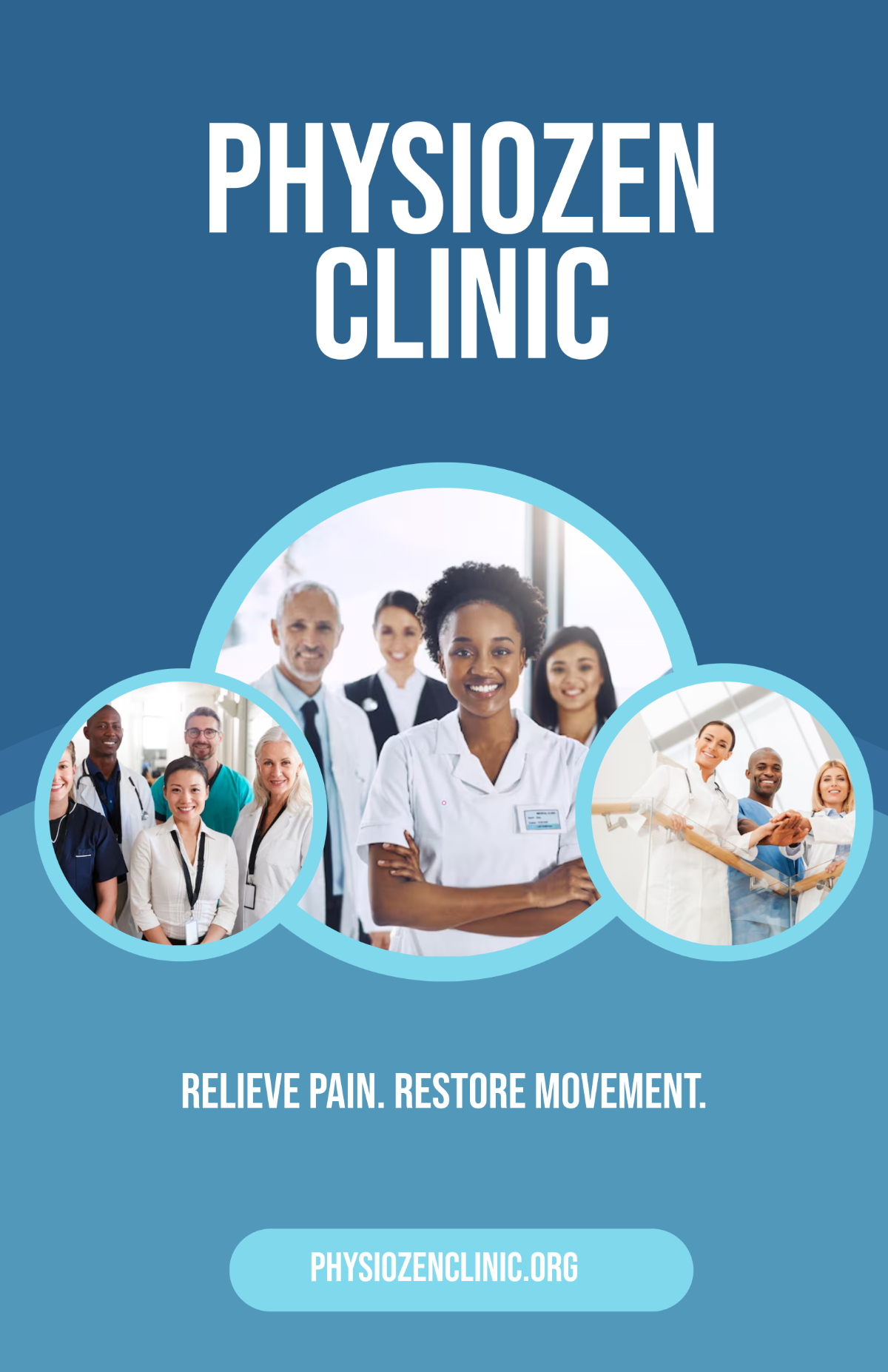 Free Physiotherapy Clinic Poster Template to Edit Online
