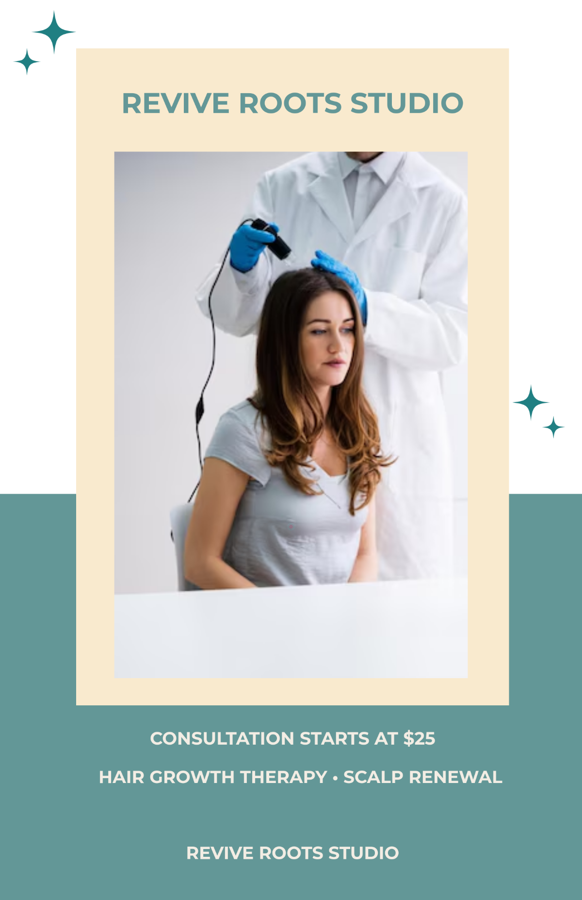 Free Hair Clinic Poster Template to Edit Online