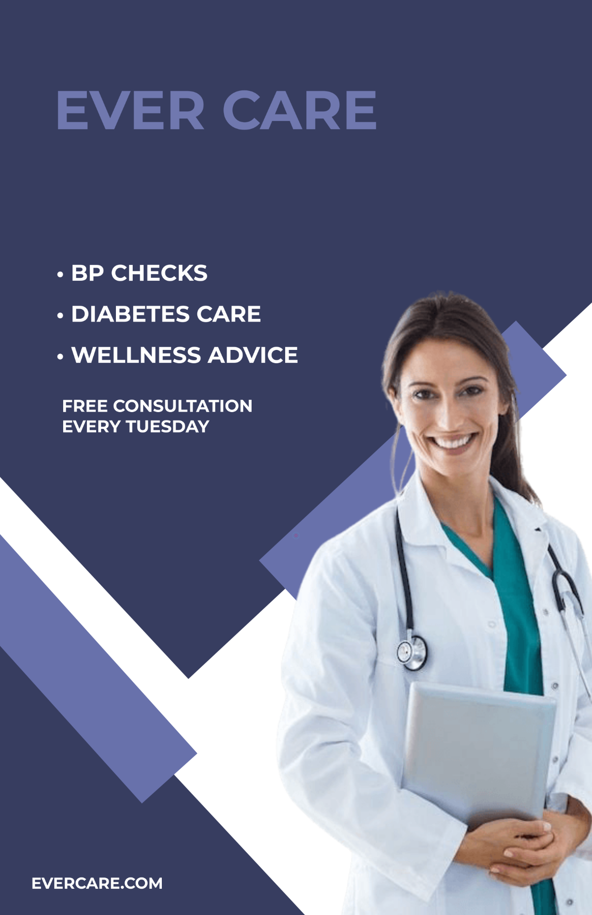 Free Health Clinic Poster Template to Edit Online