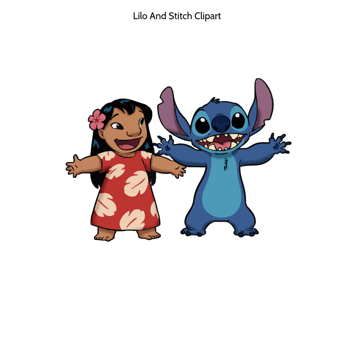 Free Lilo and Stitch Clipart to Edit Online