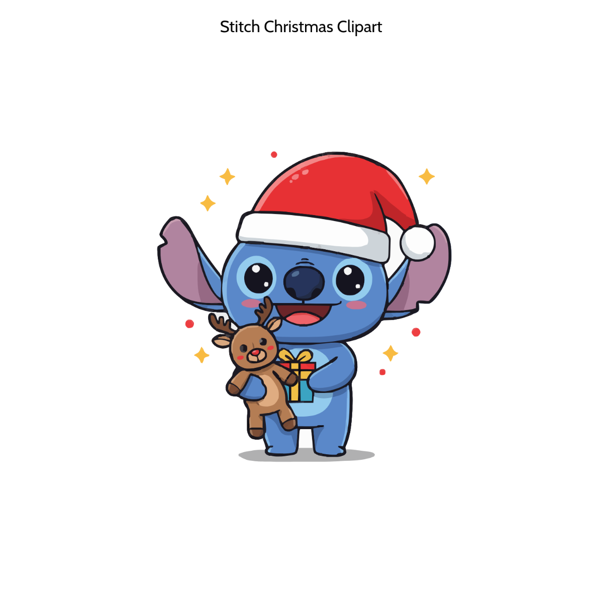 Free Stitch Christmas Clipart to Edit Online