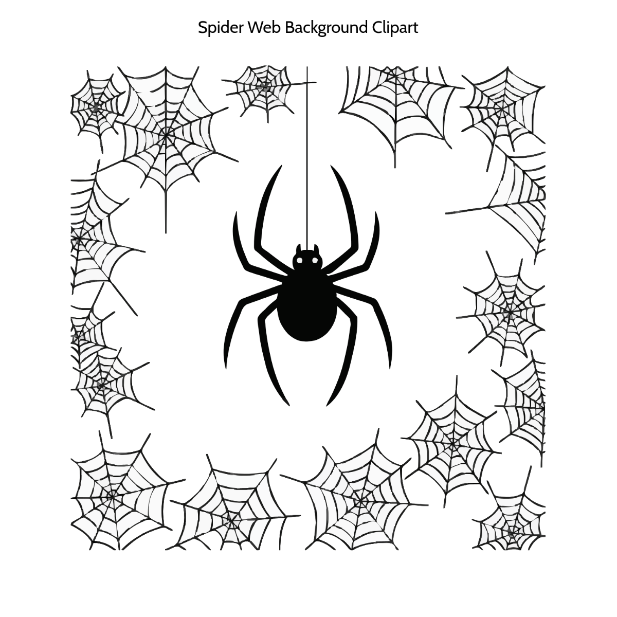 Spider Web Background Clipart