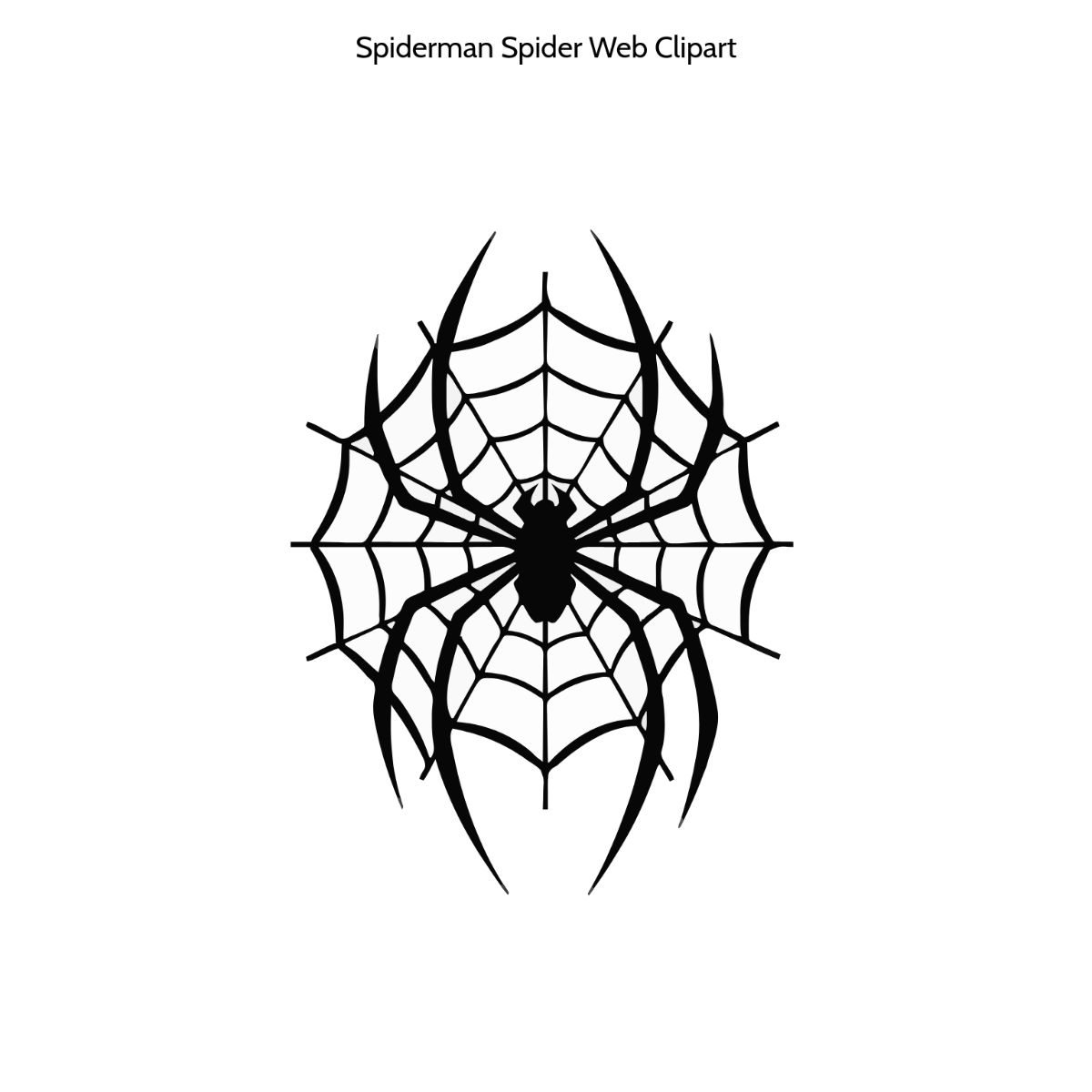 Spiderman Spider Web Clipart