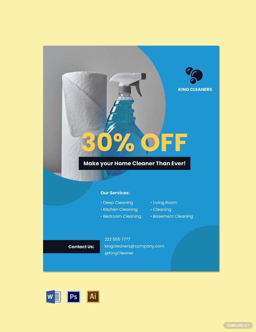 House Cleaning Service Flyer Template