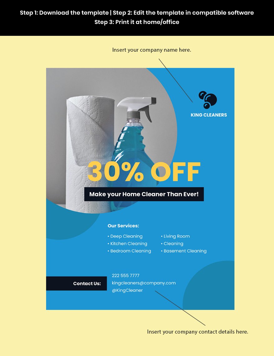 House Cleaning Service Flyer Template