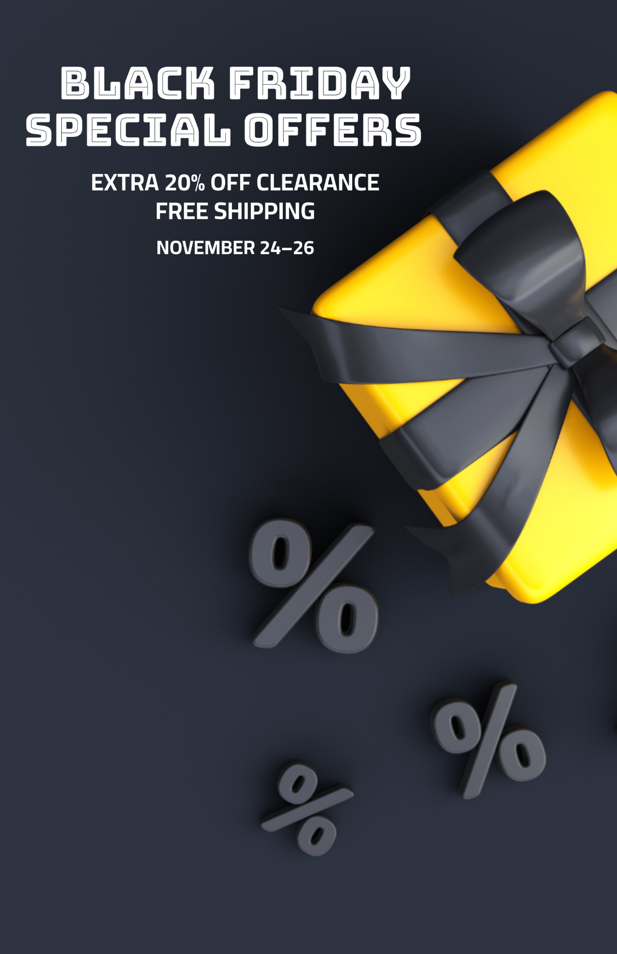 Free Special Offer Black Friday Poster Template