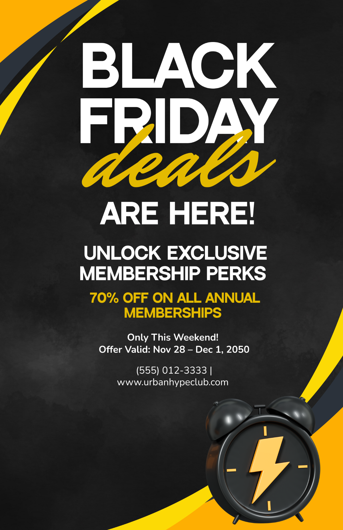 Free Black Friday Membership Poster Template