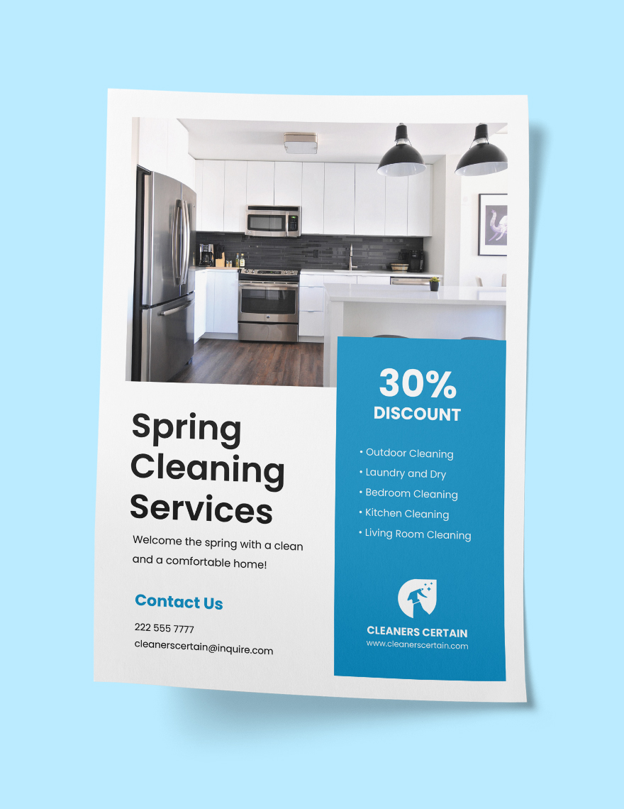 Spring Cleaning Services Poster Template