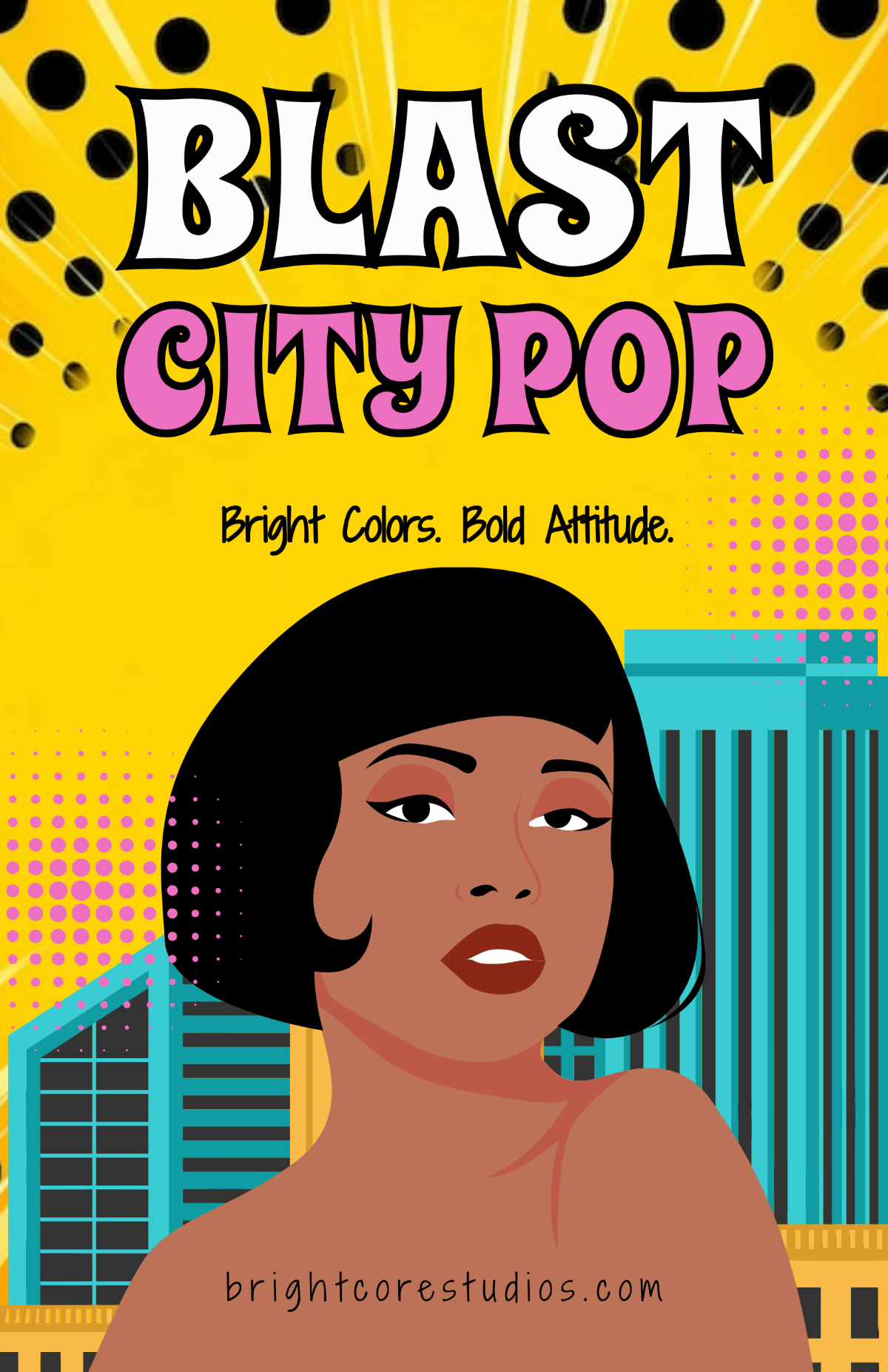 Free Colorful Pop Art Cartoon Poster Template