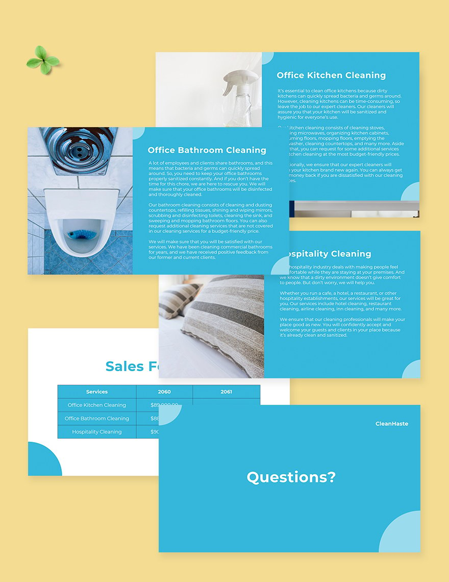 Commercial Cleaning Services Presentation Template
