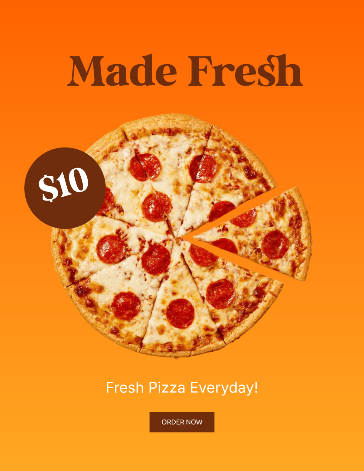 Free Pizza Food Photo Template