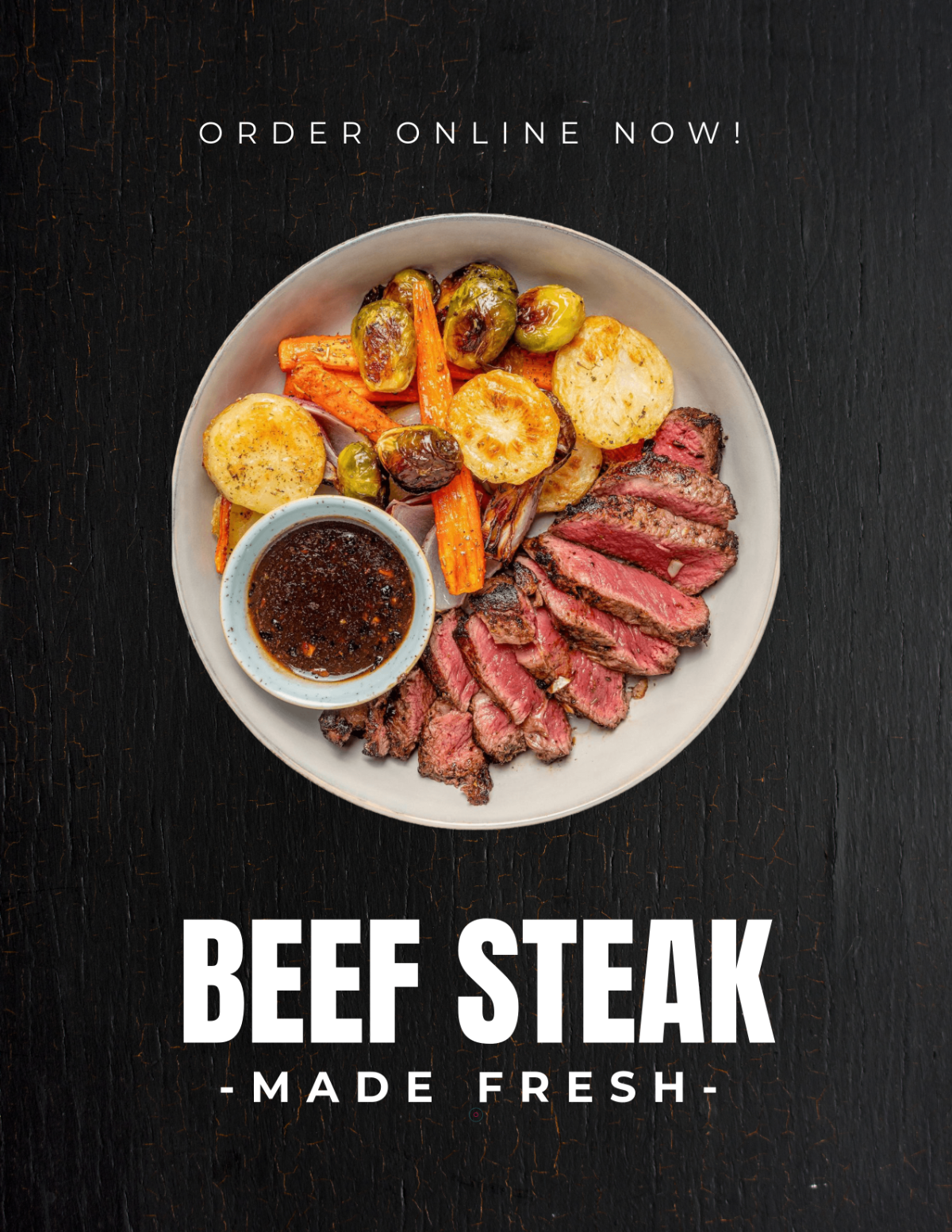 Free Steak Food Photo Template