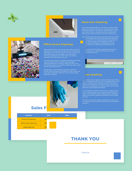 Free Office Cleaning Presentation Template to Edit Online