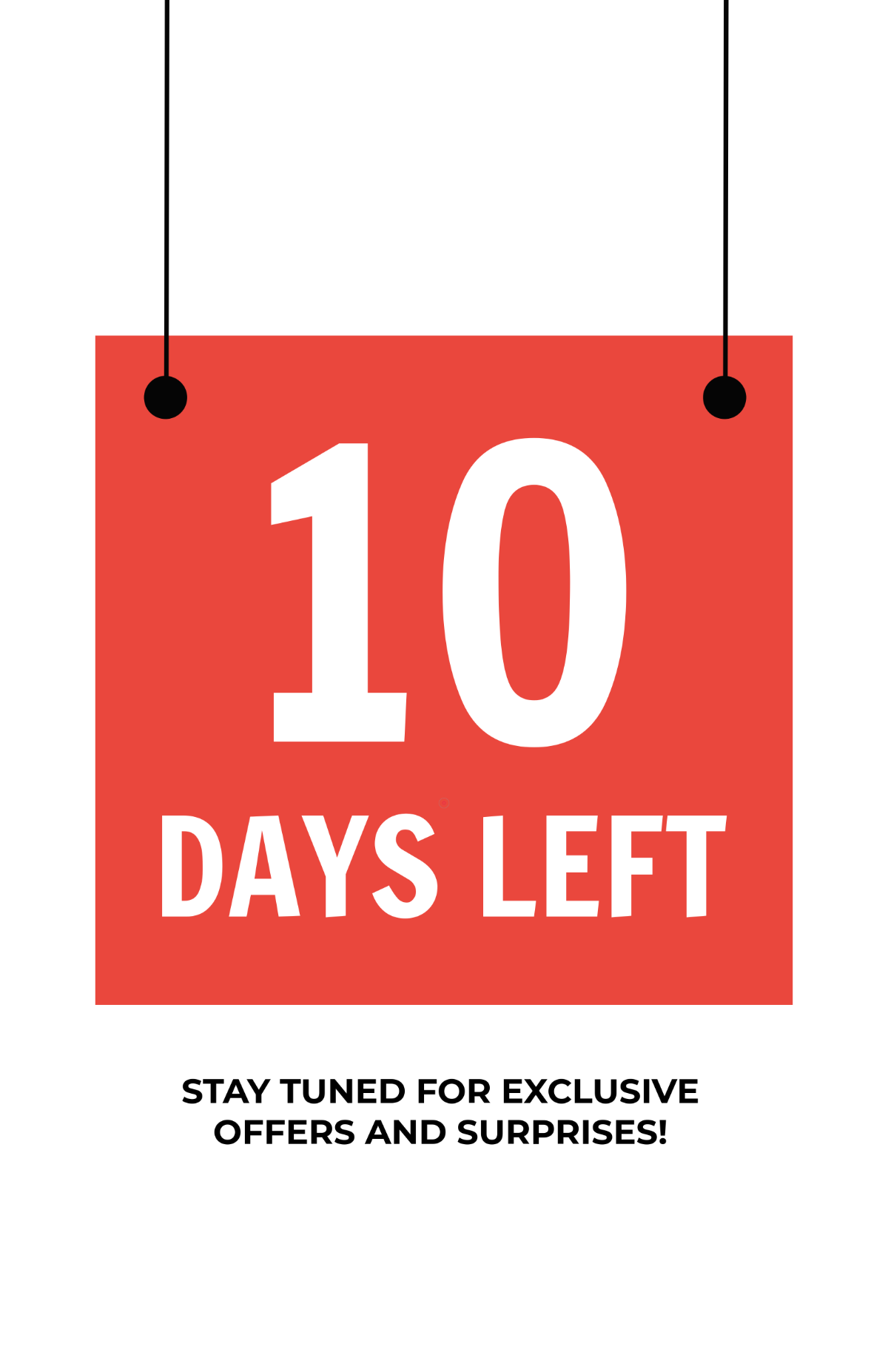Free Coming Soon Countdown Poster Template to Edit Online