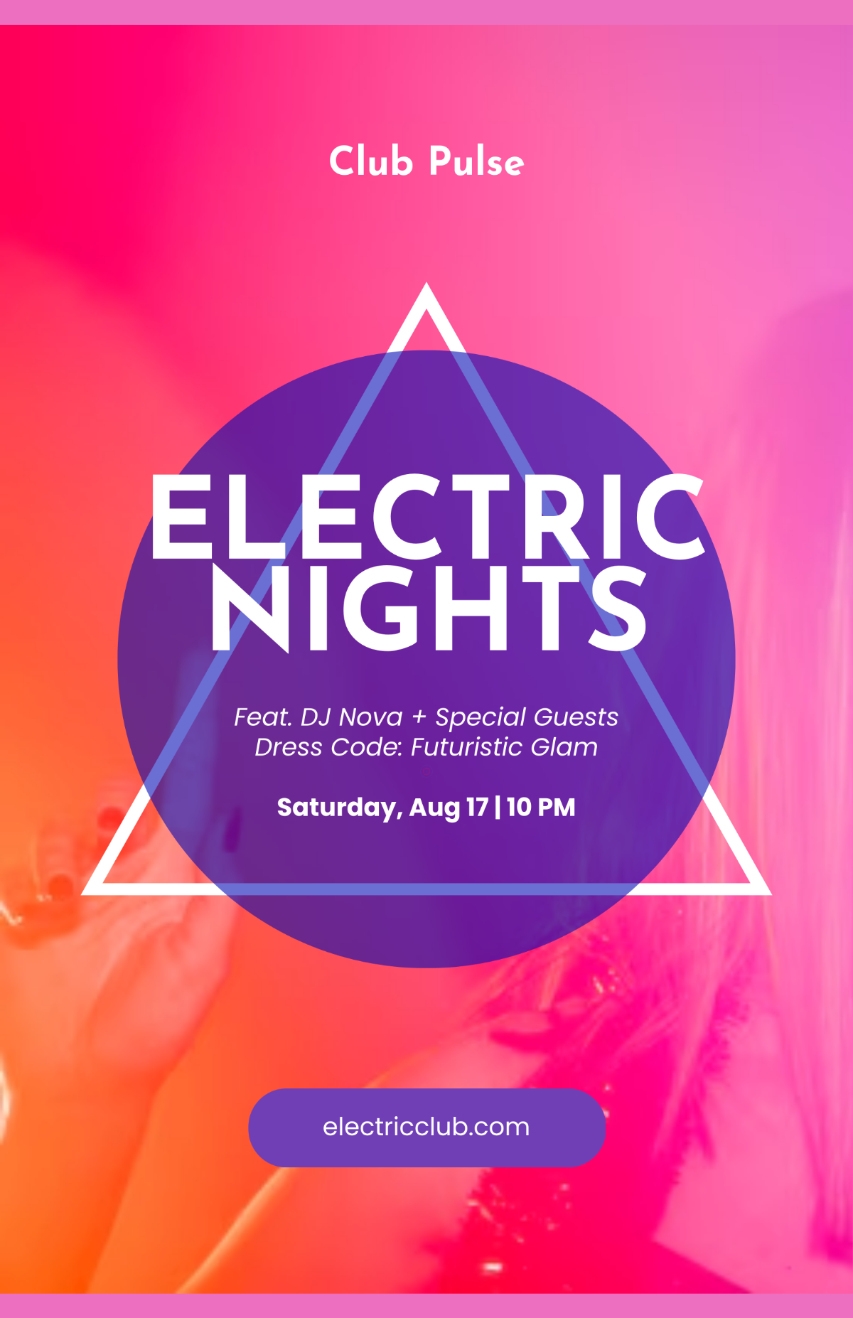 Free Creative Club Party Poster Template to Edit Online