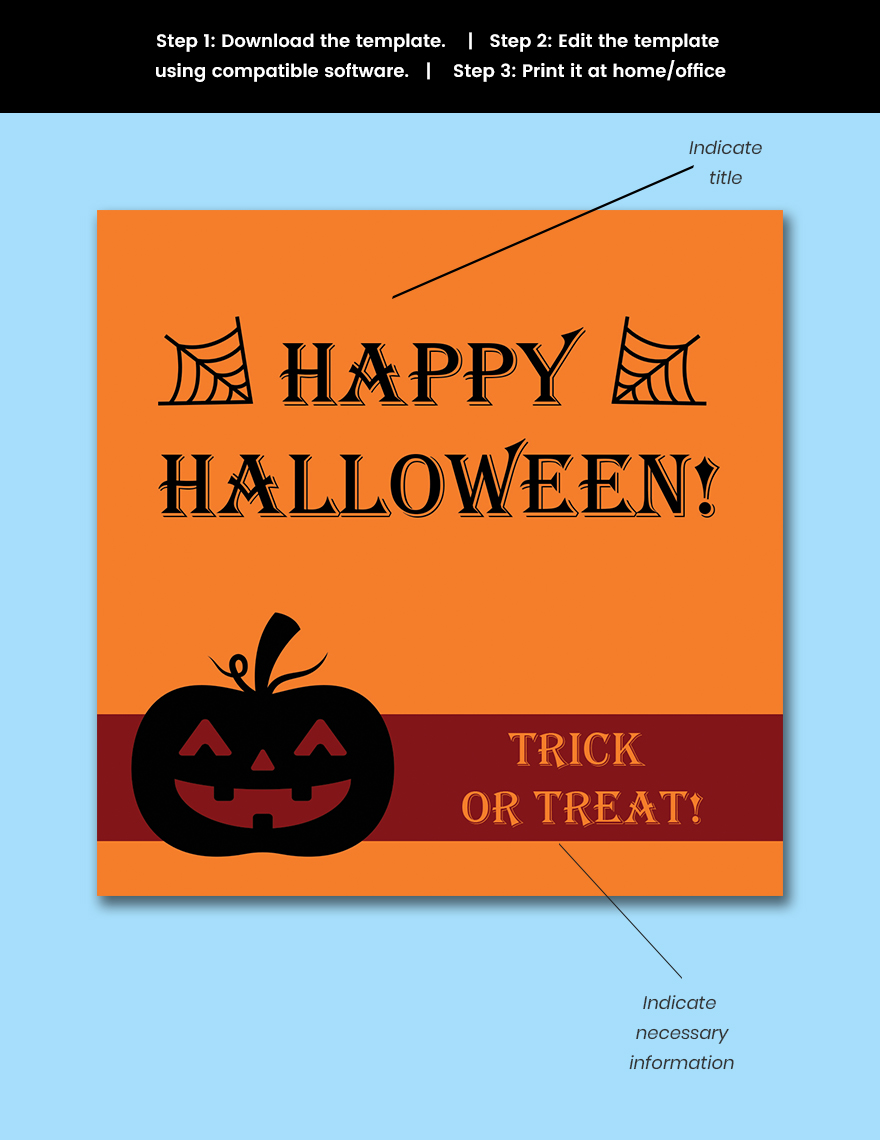 Halloween sticker template Snippet