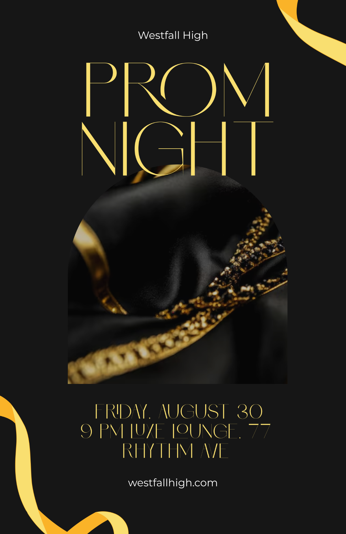 Free Prom Party Poster Template to Edit Online