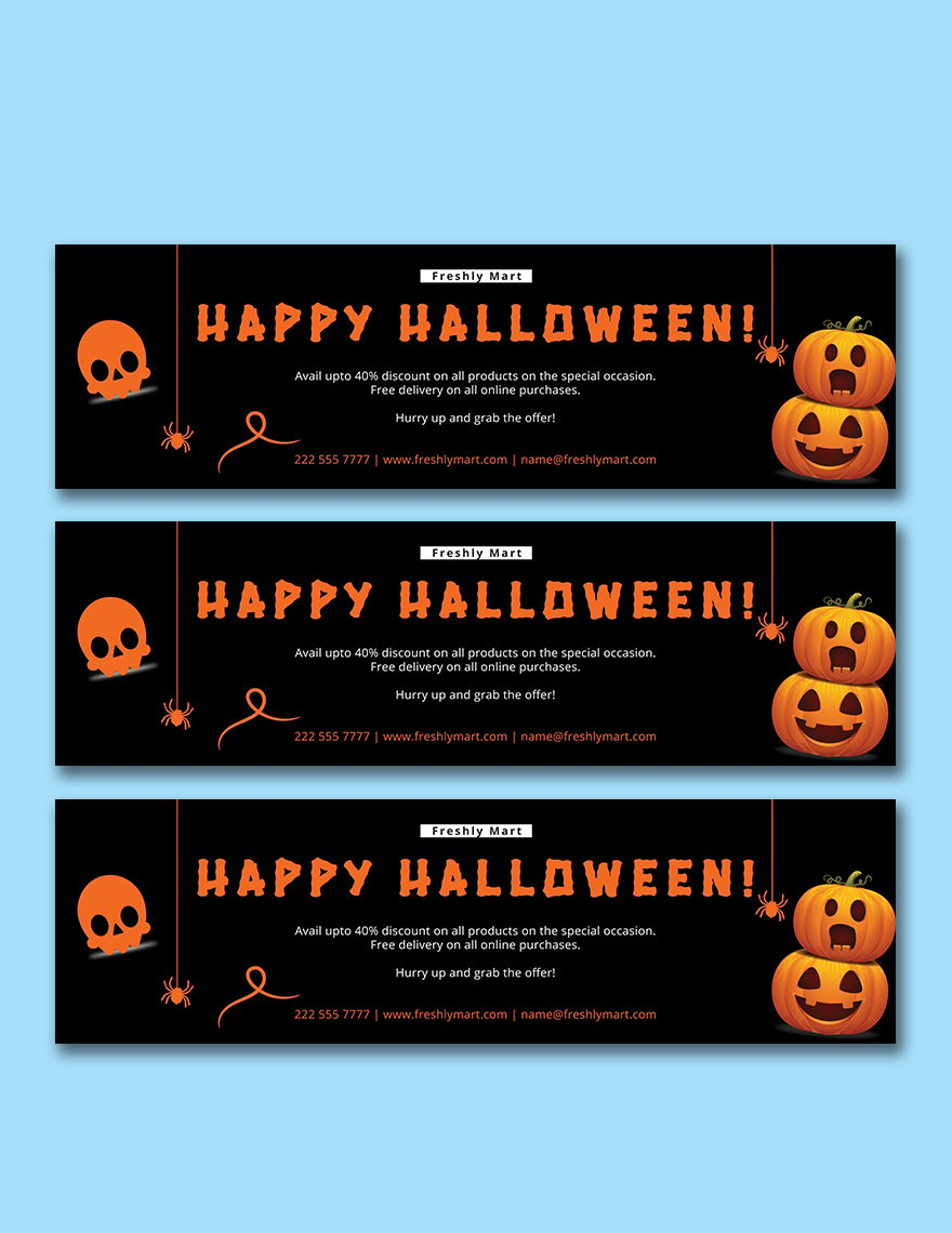 Halloween Banner Template