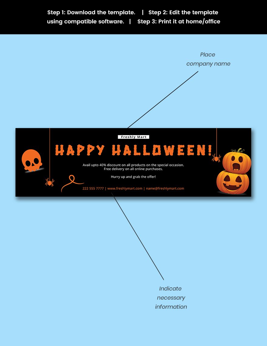 Halloween Banner Template