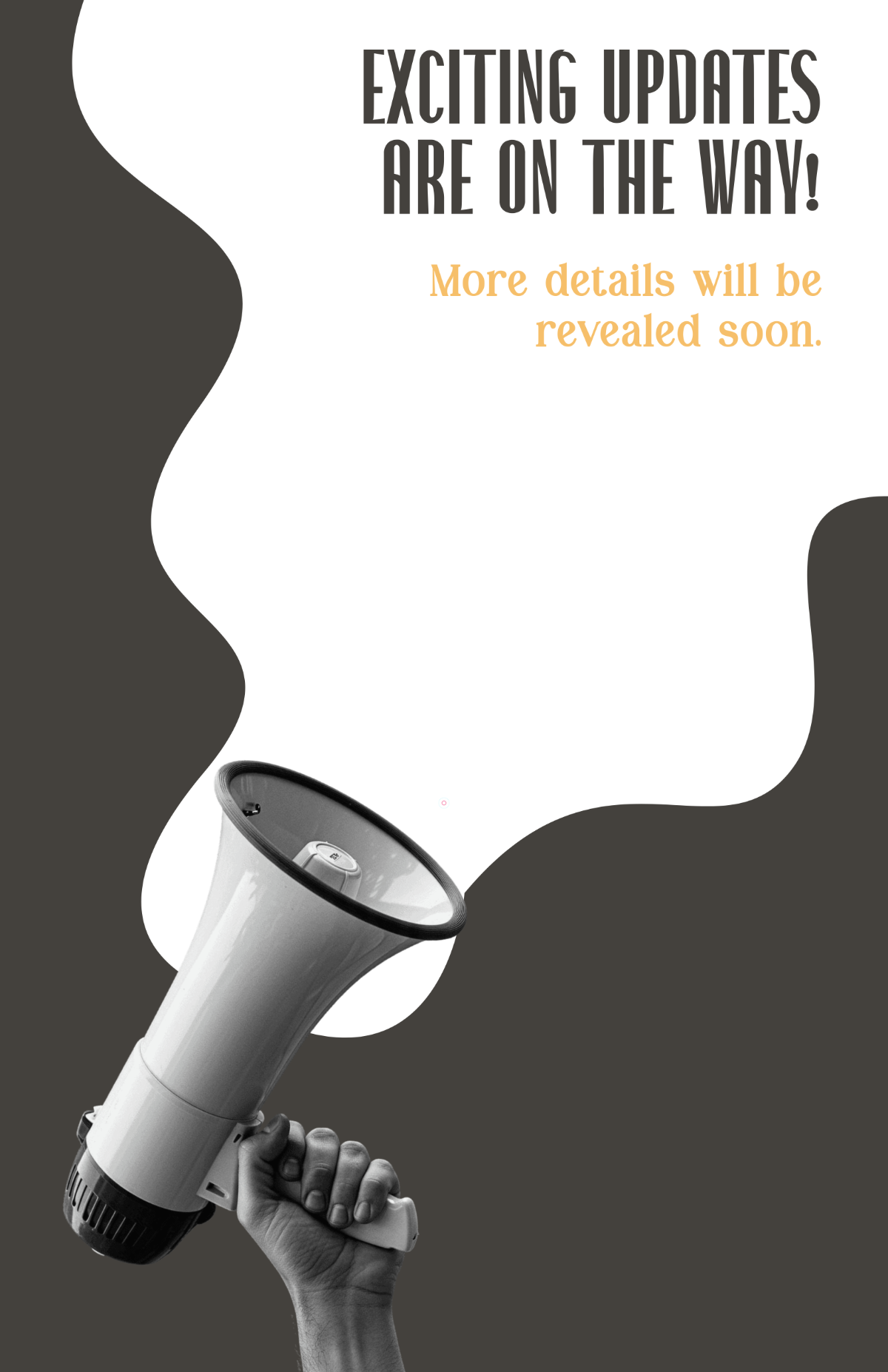 Free Announcement Coming Soon Poster Template to Edit Online