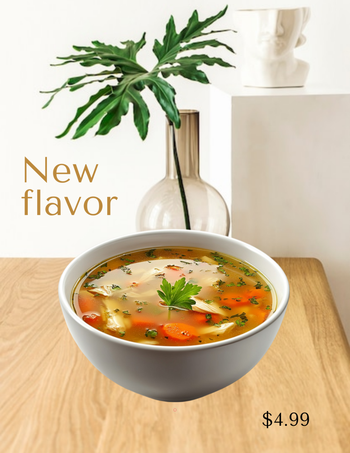 Free Aesthetic Soup Food Photo Template