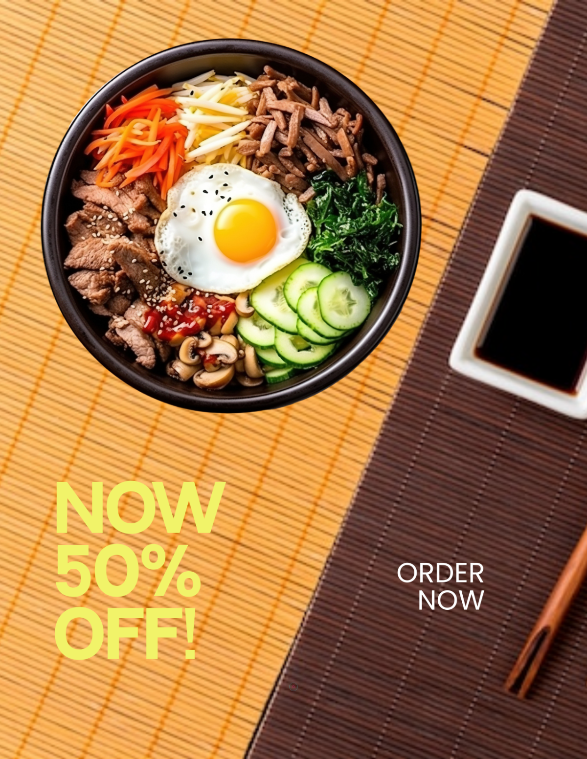 Free Korean Food Photo Template