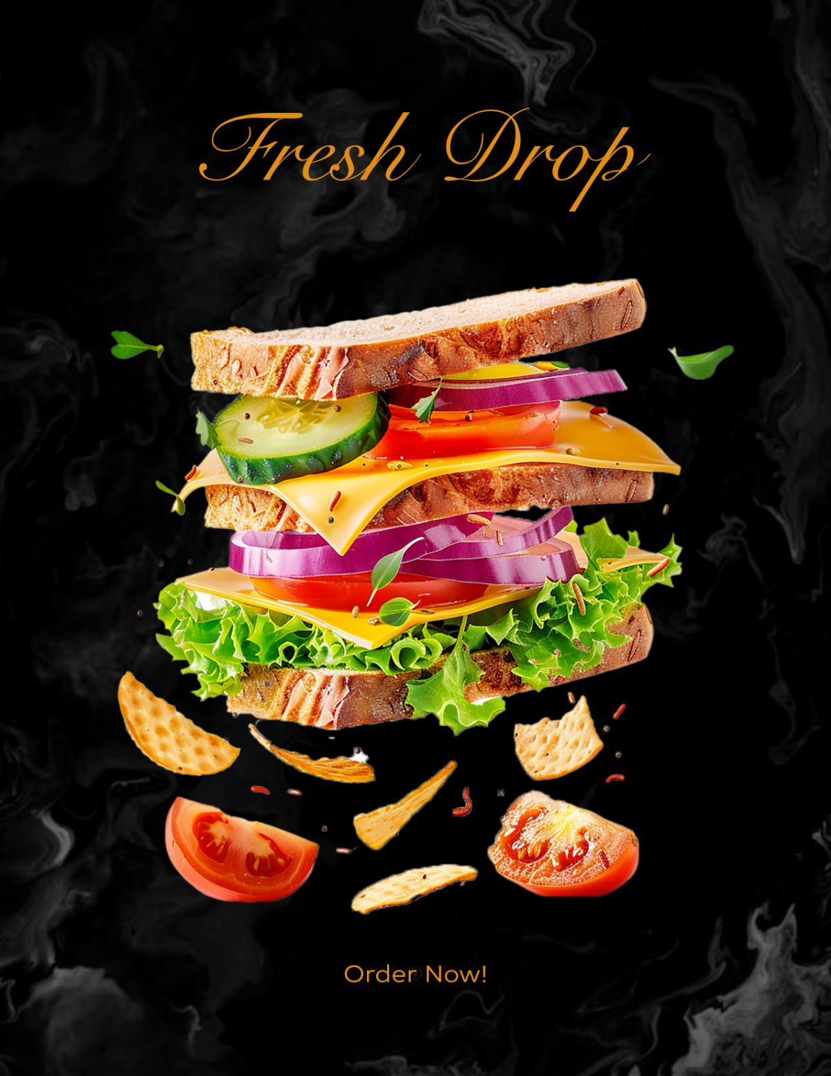 Free Sandwich Food Photo Template
