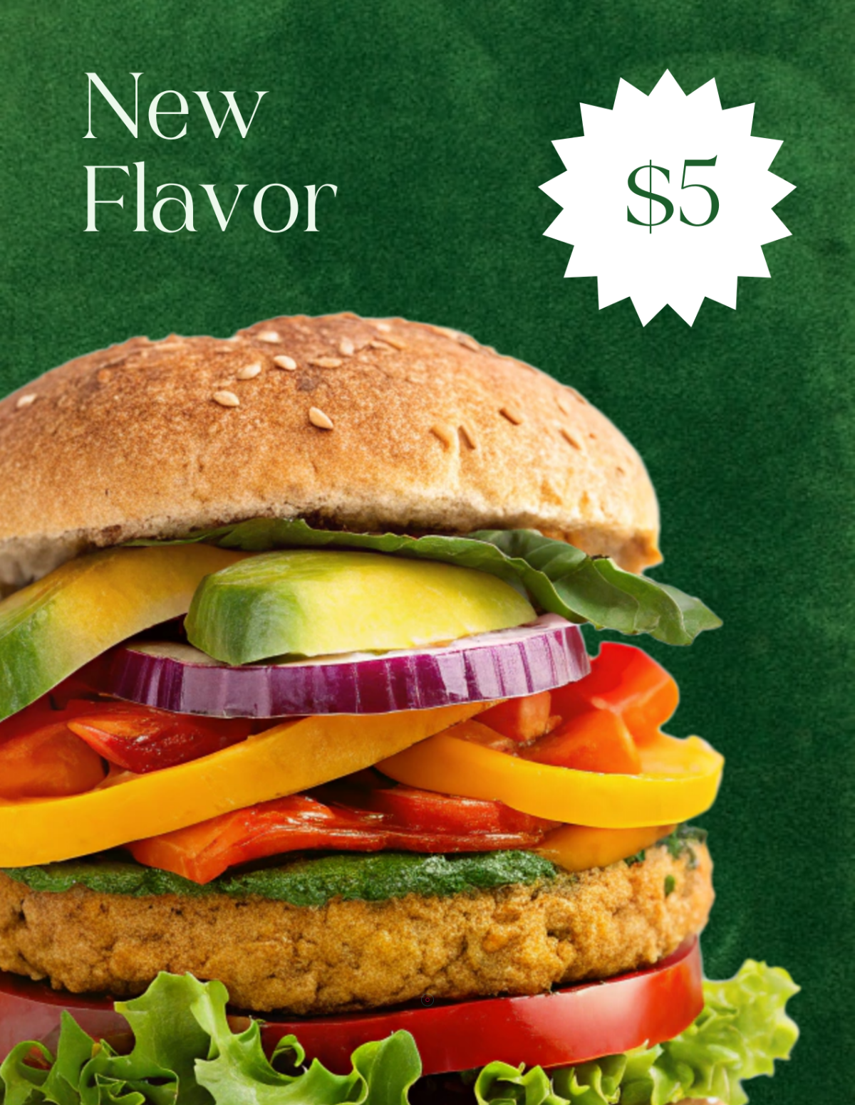 Free Modern Vegan Food Photo Template