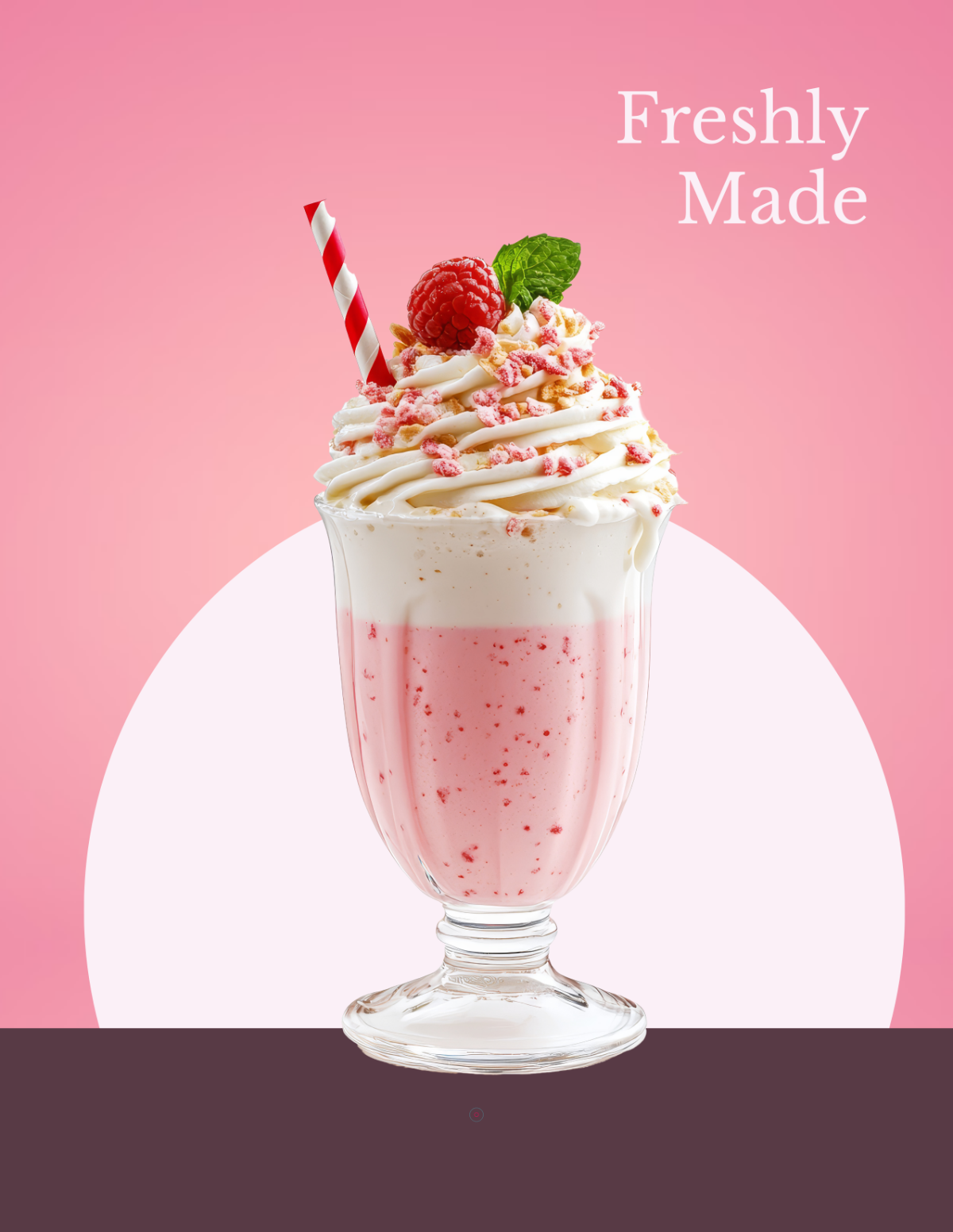 Free Milkshake Food Photo Template