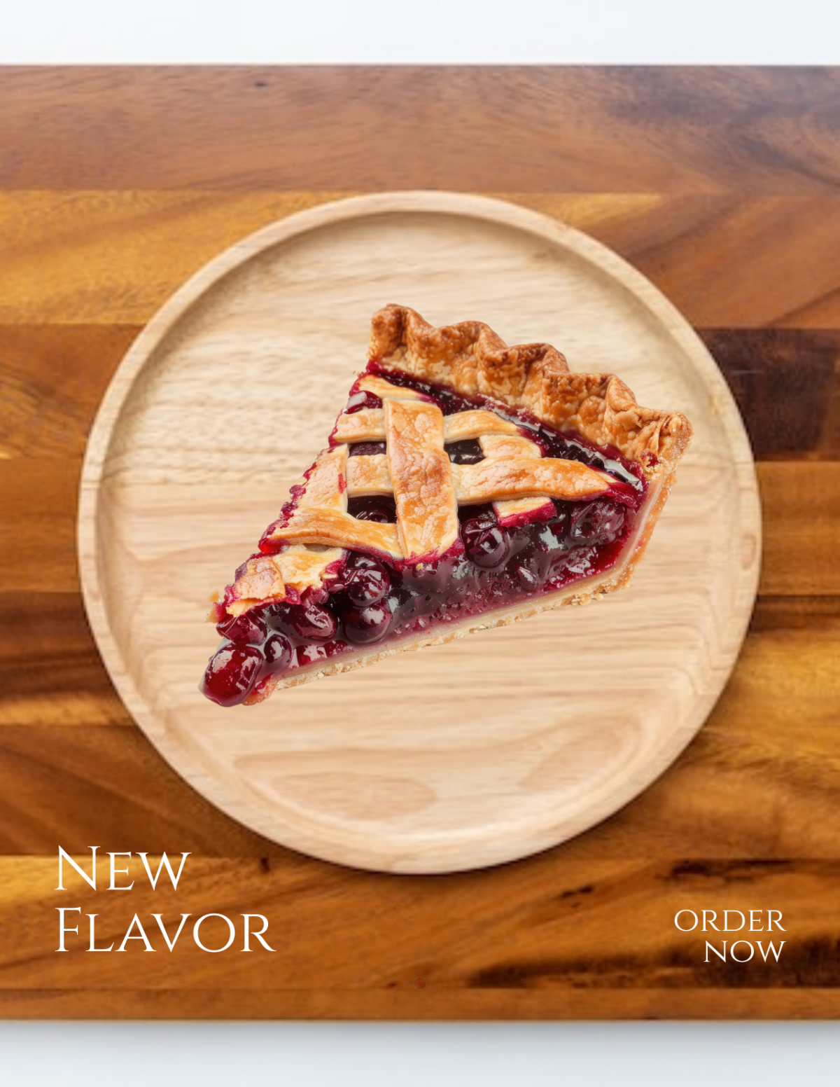 Free Blank Pie Food Photo Template