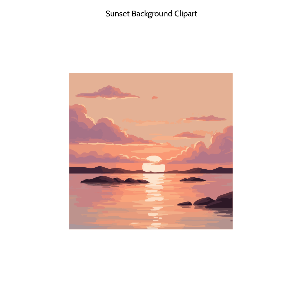 Free Sunset Background Clipart to Edit Online