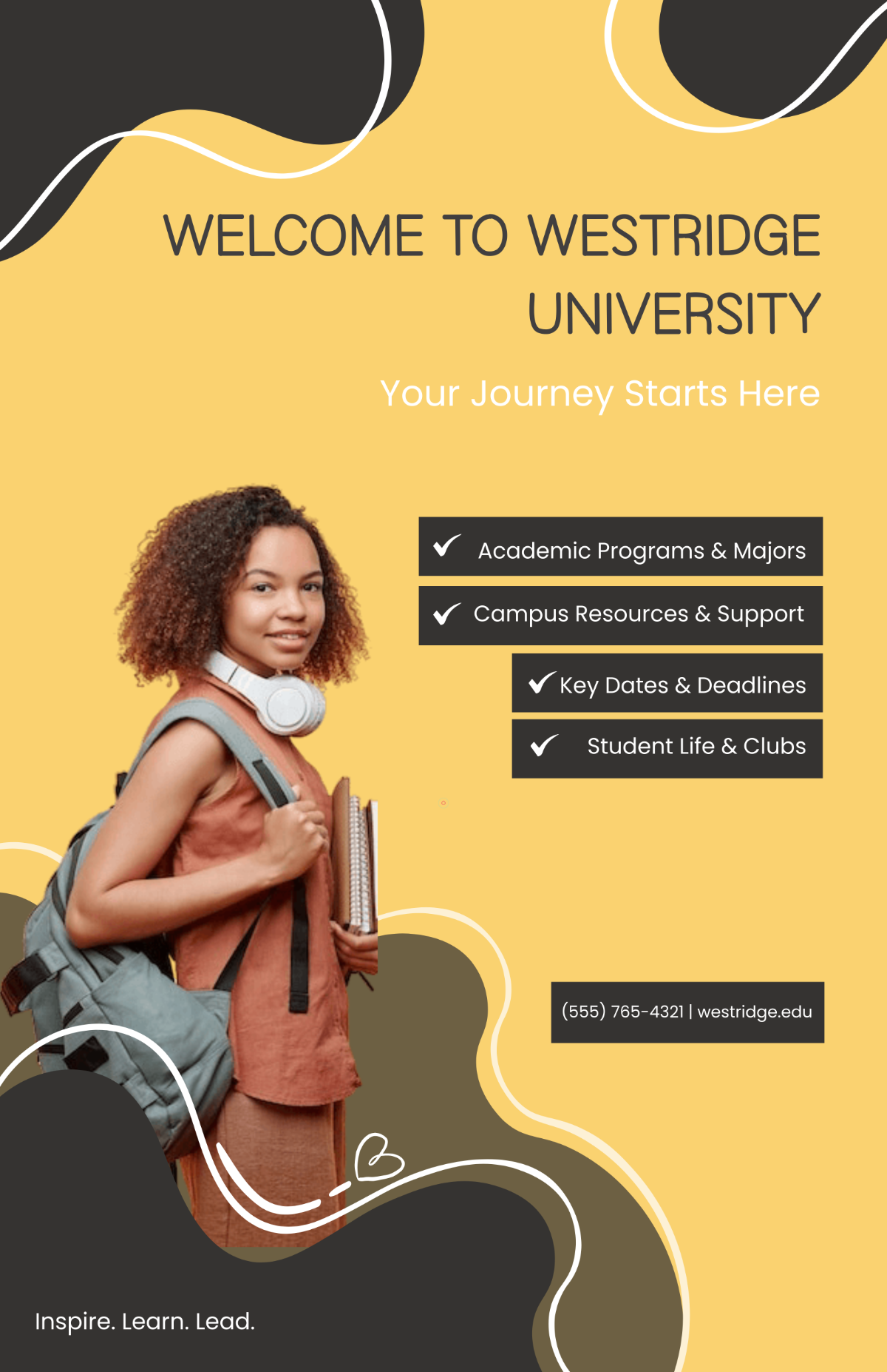 Free University Informational Poster Template