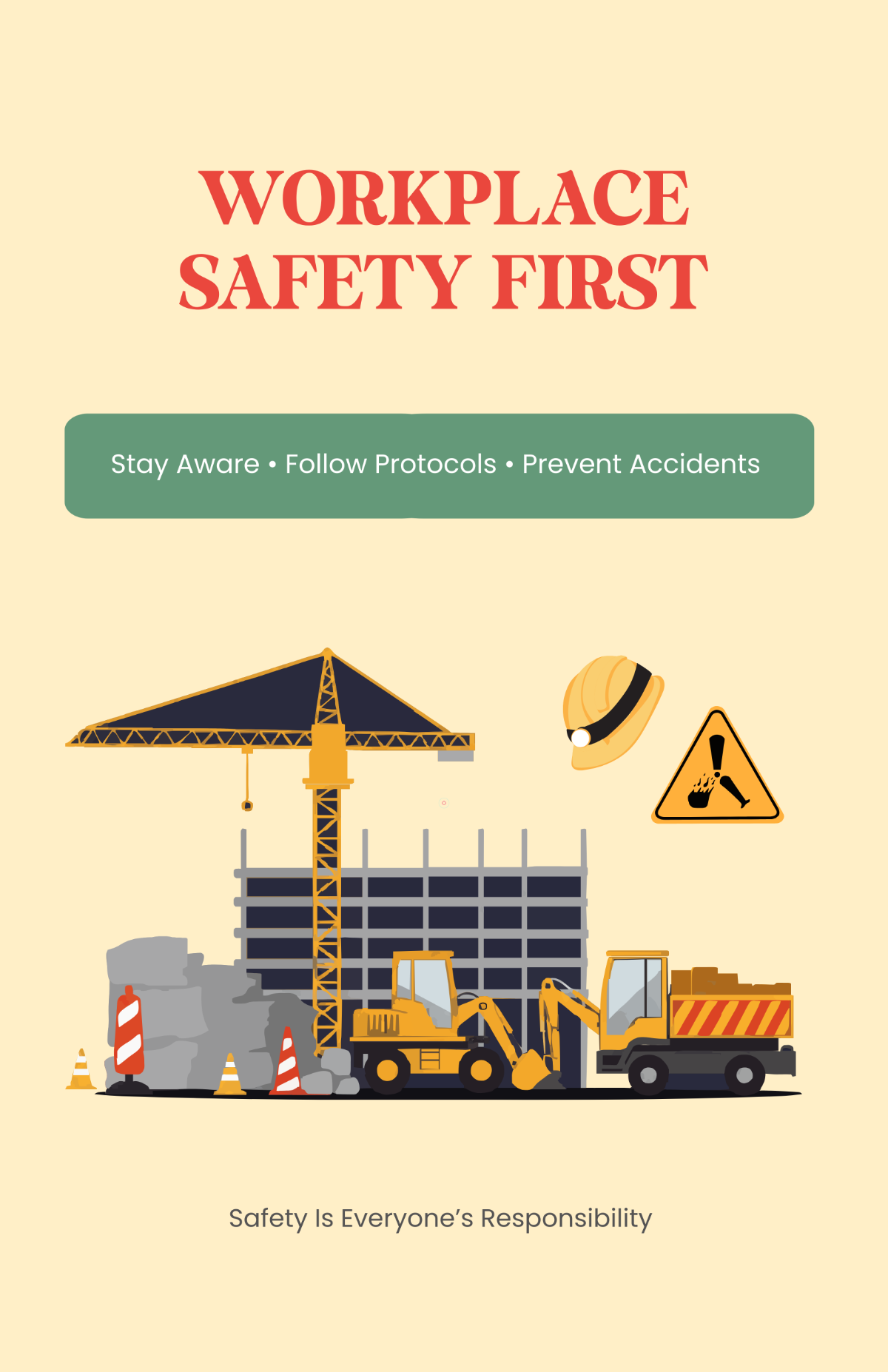 Free Professional Safety Informational Poster Template