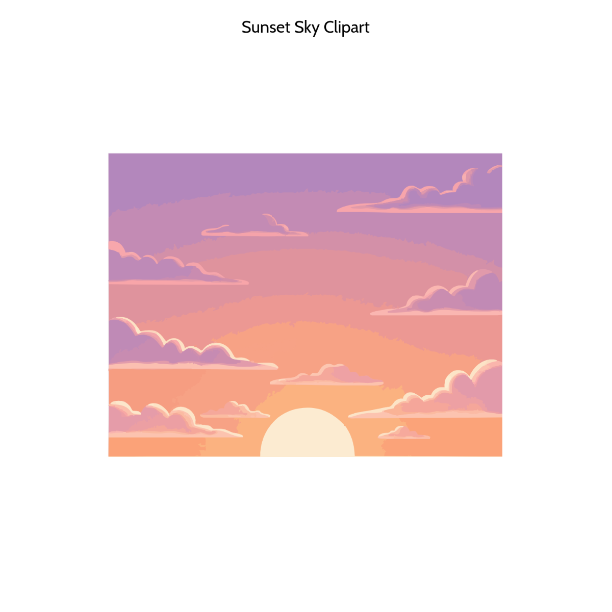 Free Sunset Sky Clipart to Edit Online